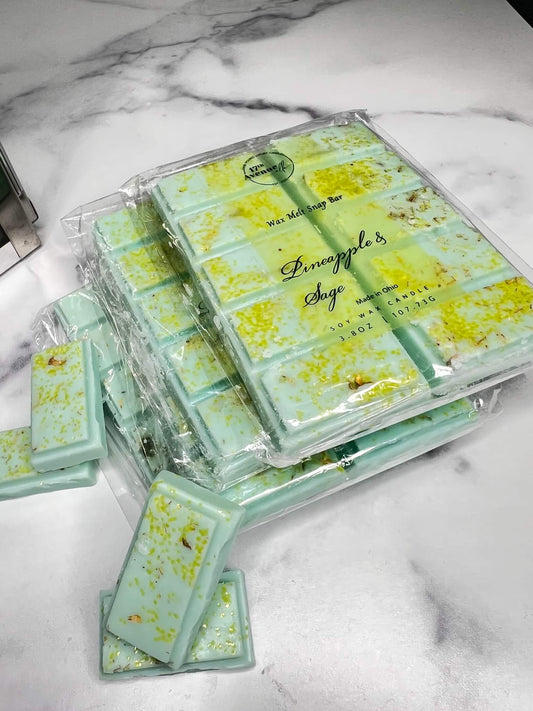 "Pineapple & Sage" Wax Melt 2-pk Snap Bar